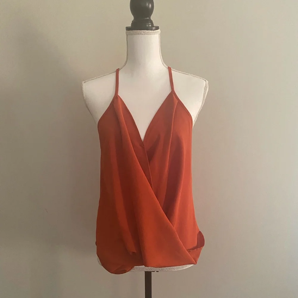 Flowy Orange Top - Picture 1 of 9
